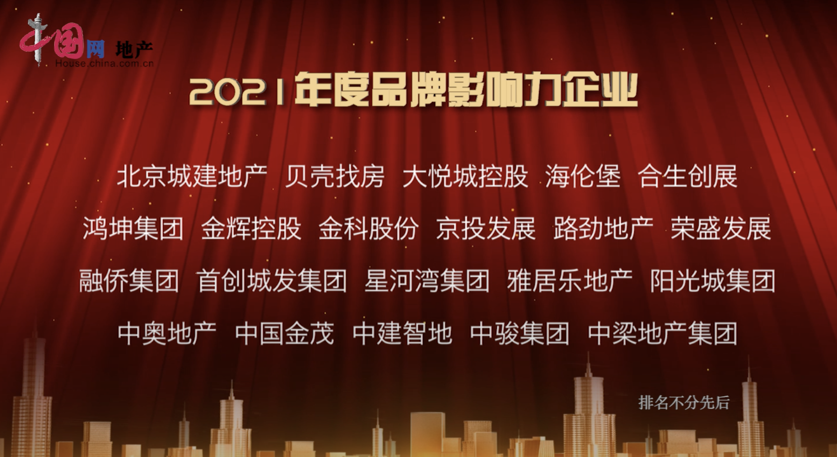 多家房企被授予“2021中国房地产行业品牌影响力企业”(图1)